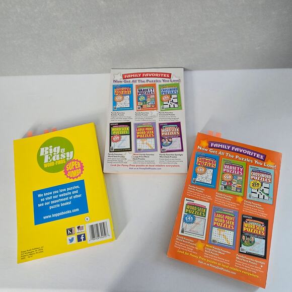 Penny Press & Kappa Large Print Word Seek Puzzle Books - Set of 3 (New & Used) - Picture 2 of 10